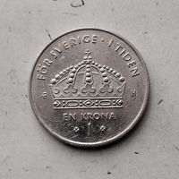 1 крона 2004 года Швеция. Король Карл 16 Густав.