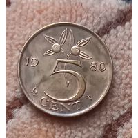 Нидерланды 5 центов 1980