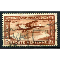 Королевство Египет - 1929г. - авиация, авиалиния Кир-Багдад, авиапочта - 1 марка - полная серия, гашёная [Mi 152]. #4-W1-175-A-2