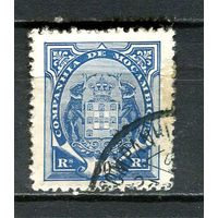 Португальские колонии - Мозамбик (Comp de Mocambique) - 1895 - Слоны с гербом 50R - [Mi.17B] - 1 марка. Гашеная.  (Лот 22HZ)-TG3P46