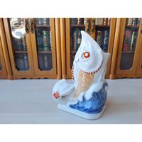 Фарфоровая статуэтка СССР - Рыба . Рыбка . МФФЗ . Минский фарфоровый завод