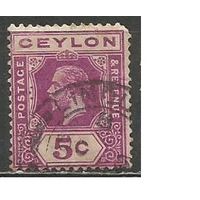 Цейлон. Король Георг V. 1911г. Mi#168.