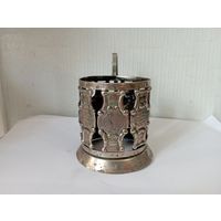 Подстаканник "Латный".Мельхиор .СССР.