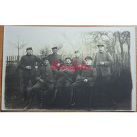 1917 Открыточный формат ПМВ солдаты боевые товарищи типажи ретро