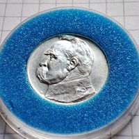 2 злотых 1934 года Польша.Юзеф Пилсудский.Вторая республика.Серебро.