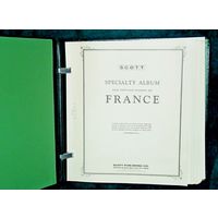 ФРАНЦИЯ.Специализированный (ХРОНОЛОГИЯ) большой альбом известной фирмы"SCOTT" от первых выпусков! ЧИСТЫЕ ЛИСТЫ! Марками заполнен период с 1970 по 1977 г.ВНИМАТЕЛЬНО ЧИТАЙТЕ ОПИСАНИЕ!
