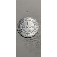 Боливия 1 боливиано 2012