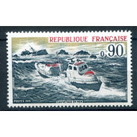 Франция - 1974г. - флот, спасение на море - 1 марка - полная серия, MH [Mi 1871]. #2-Fr-33-A-1
