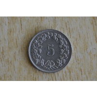 Швейцария 5 раппенов 1962