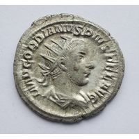 Гордиан III 238-244 гг. н. э. Провидение. Антониниан, двойной денарий. Серебро. /17