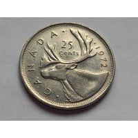 Канада 25 центов 1972 г.