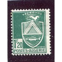 Французский Алжир. Стандарт. Герб города Константина. 1.2 фр  зуб 14:13