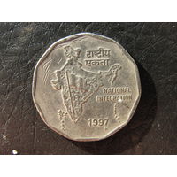 Индия. 2 рупии. 1997. С 20 копеек. Распродажа коллекции. Смотрите другие лоты.