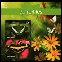 2015 Гамбия 7211-7212/B939 Бабочки 8,00 евро
