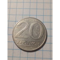 20 злотых Польша 1989 год