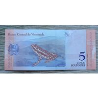 Werty71 Венесуэла 5 боливаров 2018 UNC банкнота лягушка