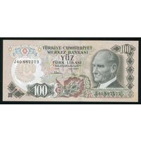 Турция 100 лир 1983 г. P189c. Серия J. UNC