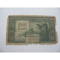 1918 г. Германия  1000 марок Kowno
