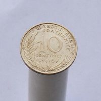Франция 10 сантимов 1976