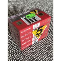 Магнитофонная кассета SONY (блок из 5 штук)