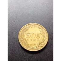 Турция 500 лир 1989 г.