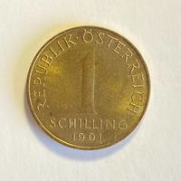 Австрия 1 шиллинг 1990