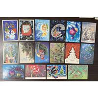 Открытки С Новым годом СССР 1970-1980-е годы цена за все