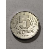 ГДР 5 пфенинг 1988 А