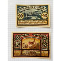 Нотгельд 10-50 пфеннигов Германия Шлессен-0101