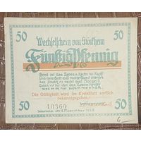 Нодгельд 50 пфеннигов 1920 год. Штоккхайма. Веймарская республика