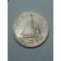Багамские острова 25 центов  2000 года .