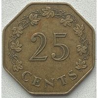 Мальта 25 центов 1975 г.