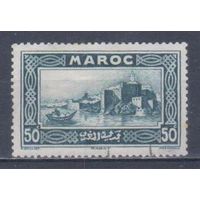 [1521] Французские колонии. Марокко 1933. Архитектура и ландшафты.50с. Гашеная марка.