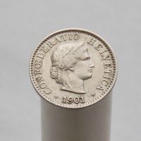 Швейцария 5 раппеннов 1901