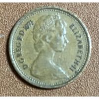Монета 1/2 новой пенни 1971 год. Великобритания.