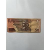 Зимбабве. 50 долларов. 2020 год. АС2876786