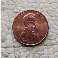 1 цент 2005 года США. Красивая монета!