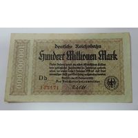 100000000 марок 1924 г. Германия