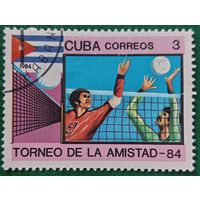 Куба 1984. Спорт. Мужской волейбол. Марка из серии