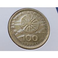 Греция. 100 драхм 1992 в холдере