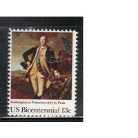 США-1977, (Мих.1291),  ** , 200-лет США, Вашингтон, Живопись(одиночка)