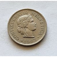 Швейцария 5 раппенов, 1963