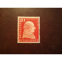 Германия  1957 г. 200-летие со дня рождения барона Генриха Фридриха Штейна.Прусский юрист, государственный и политический деятель./11а/