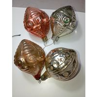 Ёлочные игрушки - Фонарики , СССР .