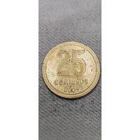 Аргентина 25 сентавос 2009
