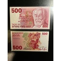 Израиль 500 шекелей 1982 г. Р 48 UNC