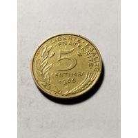 Франция 5 сантим 1966