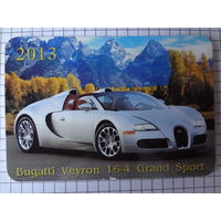 Календарик 2013 г. Bugatti Veyron 16-4 Grand Sport.
