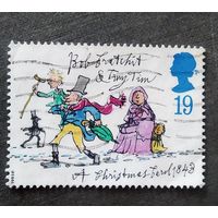 Марка Великобритания 1993 год Рождество