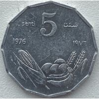 Сомали 5 центов 1976 г.